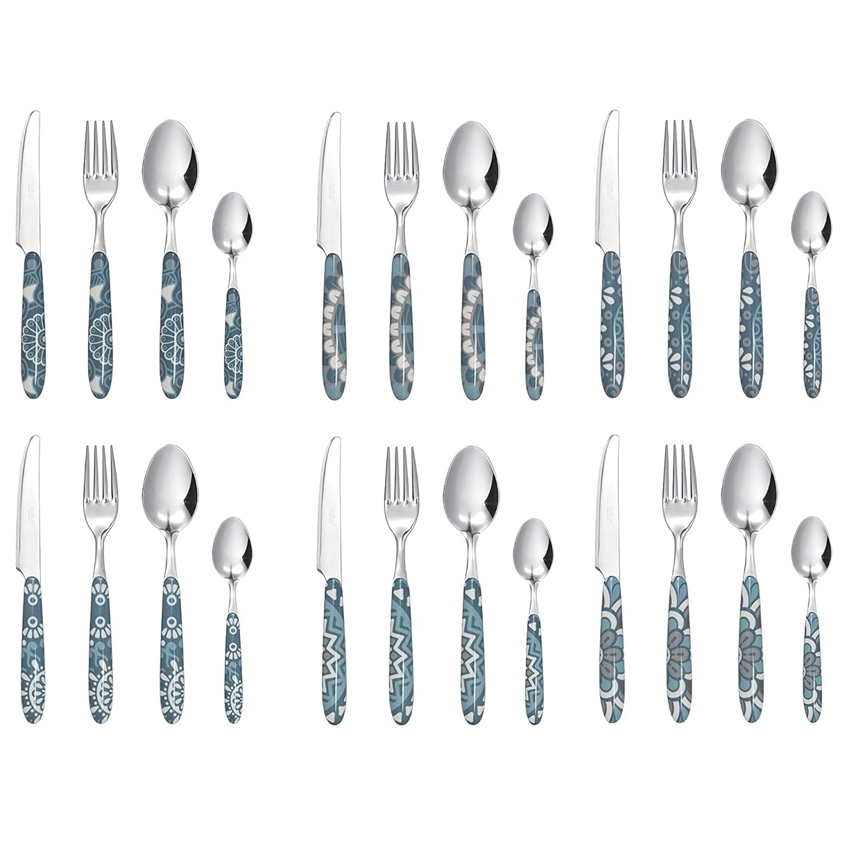 Excelsa Servizio 24 posate Mandala, acciaio inox,alto spessore cod.64757